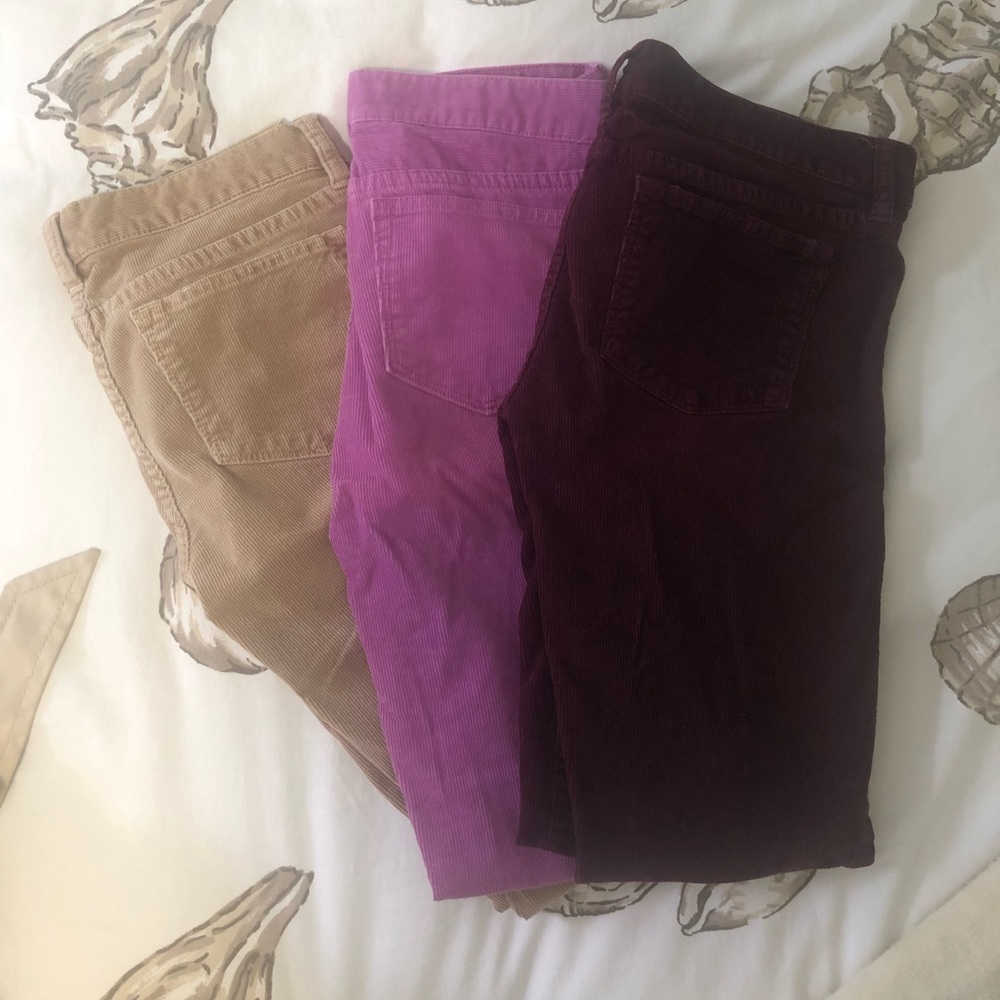 3 pairs of J.Crew Corduroys